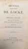 Oeuvres philosophiques... [Traduction de Pierre Coste]. Nouvelle édition, revue par M. [Jean-François] Thurot. Tomes 1 à 7 (complet).. LOCKE (John).