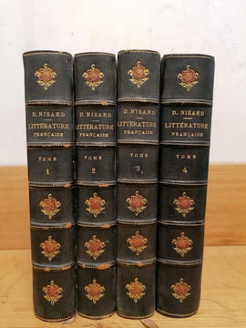 Histoire de la littérature française. Tomes 1 à 4 (complet).. NISARD (Désiré).