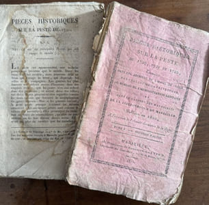 Pièces historiques sur la peste de 1720, 1721 et 1722, trouvées dans les archives de l'Hôtel de Ville, dans celles de la préfecture, au bureau de l'administration sanitaire... Tomes I, Première et Seconde parties.