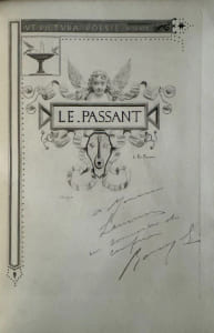 Le Passant. Comédie en un acte en vers.
