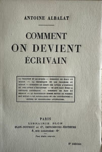 Comment on devient écrivain.