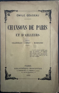 Chansons de Paris et d'ailleurs. Violoncelles, Fifres, Mandolines.