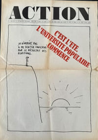 Action n° 18, jeudi 27 juin [1968] : C'est lété. L'université populaire commence.