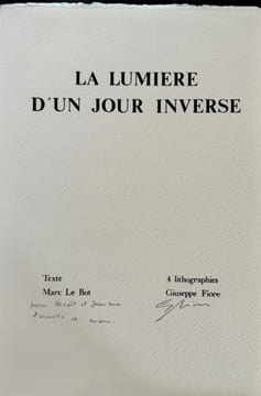 La lumière d'un jour inverse.. LE BOT (Marc).