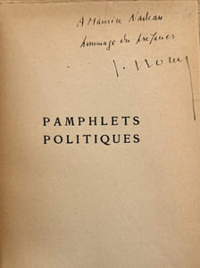 Pamphlets politiques. Avec une préface et des notes de Jacques Isorni, avocat à la cour.