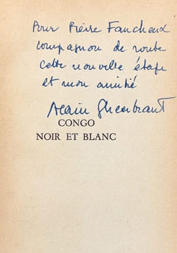 Congo noir et blanc.. GHEERBRANT (Alain).
