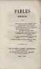 Fables nouvelles.. CIRIER (Nicolas).