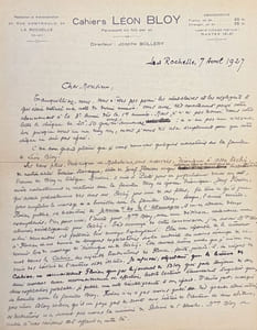 Cahiers Léon Bloy. Du n° 1 (1re année, septembre-octobre 1924) au n° 5-6 (15e année, mai-août 1939) + numéro spécial (mars-avril 1952). Collection complète.