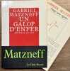 Un galop d'enfer (Journal 1977-1978).. MATZNEFF (Gabriel).