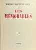 Les mémorables. Tome III : (1930-1945).. MARTIN DU GARD (Maurice).