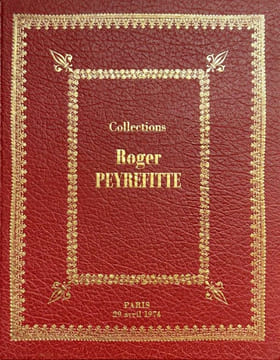 Collection Roger Peyrefitte. Monnaies grecques, monnaies consulaires et impériales romaines, objets de haute curiosité... Hôtel George V, 29 avril ...