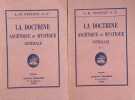 La doctrine ascétique et mystique intégrale. Tomes 1 et 2.. PETITOT (Père Louis-Hyacinthe).