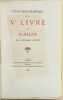 Etude bibliographique sur le Ve Livre de Rabelais, par le Bibliophile Jacob.. RABELAIS (Francois)]. Bibliophile Jacob (Paul Lacroix, dit).