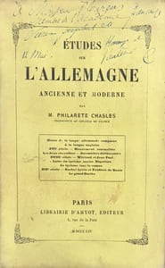 Etudes sur l'Allemagne, ancienne et moderne.