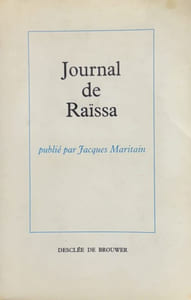 Journal de Raïssa. Publié par Jacques Maritain.