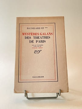 Mystères galans des théâtres de Paris. Avec une introduction et des notes de Jacques Crépet.. BAUDELAIRE (Charles).