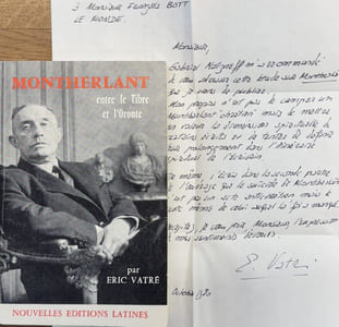 Montherlant : entre le Tibre et l'Oronte.
