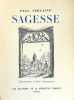 Sagesse.. VERLAINE (Paul).