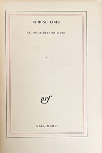 El, ou le dernier livre.