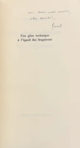 Une gêne technique à l'égard des fragments.