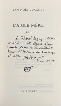 L'aigle-mère. VUARNET (Jean-Noël).