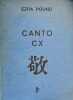 Canto CX. Traduit par Pierre Alien.. POUND (Ezra).