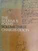 The Maximus Poems, Volume Three.. OLSON (Charles).