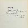 Stanze. Incantation dite au bandeau d'or I-IV.. PLEYNET (Marcelin).