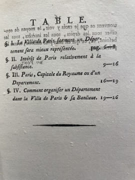 Idées sur la Constitution politique la plus convenable à la Ville de Paris formant seule un Département.. DUPONT DE NEMOURS (Pierre Samuel).