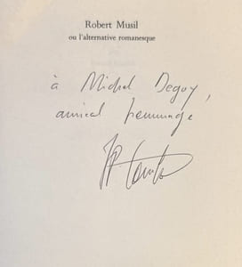 Robert Musil ou l'alternative romanesque.