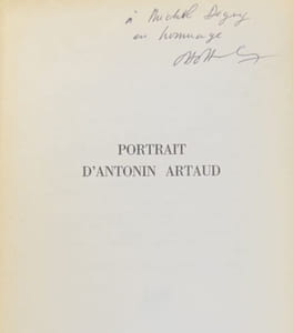 Portrait d'Antonin Artaud.