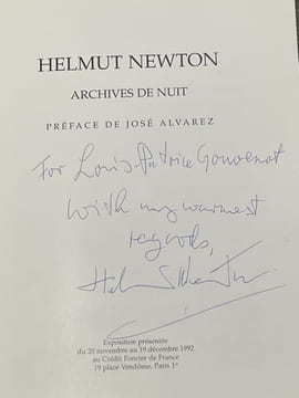 Archives de nuit. Préface de José Alvarez.. NEWTON (Helmut).