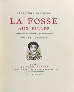 La fosse aux filles. Traduction de Montgault et Désormonts.