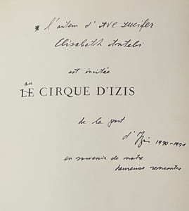 Le Cirque d'Izis. Avec quatre compositions originales de Marc Chagall.