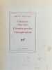Chemins cherchés. Chemins perdus. Transgressions.. MICHAUX (Henri).