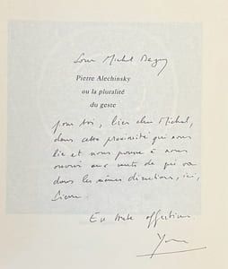 Pierre Alechinsky ou la pluralité du geste.