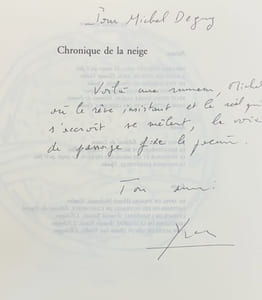 Chronique de la neige accompagnée de huit dessins de Pierre Alechinsky.