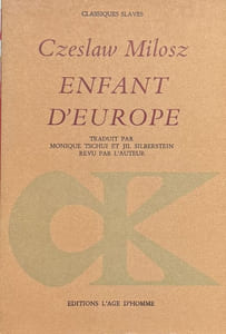 Enfant d'Europe.