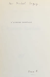 L'aurore boréale.