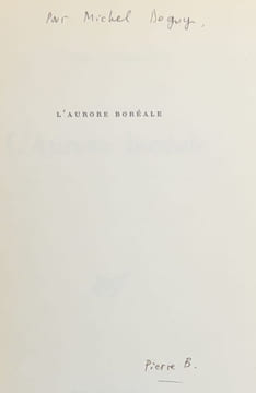 L'aurore boréale.. BOURGEADE (Pierre).