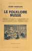Le folklore russe.. SOKOLOV (Iouri).