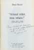 "Artaud refait, tous refaits !" Colloque Artaud/Bataille, Cerisy-la-Salle, juillet 1972.. ROCHE (Denis).