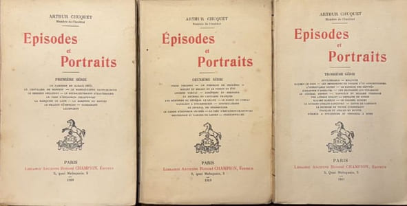 Episodes et portraits. Première, deuxième et troisième séries (complet).