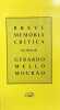 Breve memoria critica da obra de Gerardo Mello Mourao.. MOURAO (Gerardo Mello).