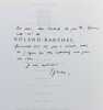 Roland Barthes.. BARTHES (Roland)]. SAMOYAULT (Tiphaine).