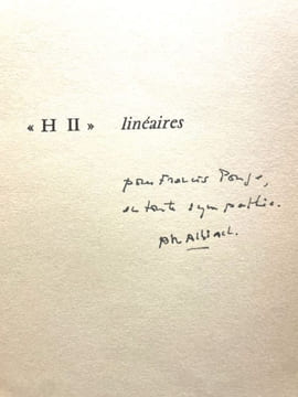 "HII" linéaires.. ALBIACH (Anne-Marie).