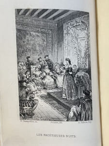 Les facétieuses nuits du Seigneur J.-F. Straparole, traduites par J. Louveau et P. de Larivey, publiées avec une préface et des notes par G. Brunet.