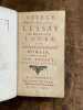 Abrégé de l'essay de Monsieur Locke, sur l'entendement humain, traduit de l'Anglois par M. Bosset.. LOCKE (John).