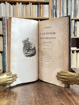 Oeuvres complètes. Édition unique revue par l'auteur, ornée de 104 vignettes en taille-douce dessinées par les peintres les plus célèbres. . BERANGER ...