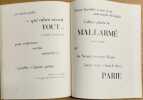 Poursuivre avec Mallarmé.. MALLARME]. MICHEL (Jean-Paul).